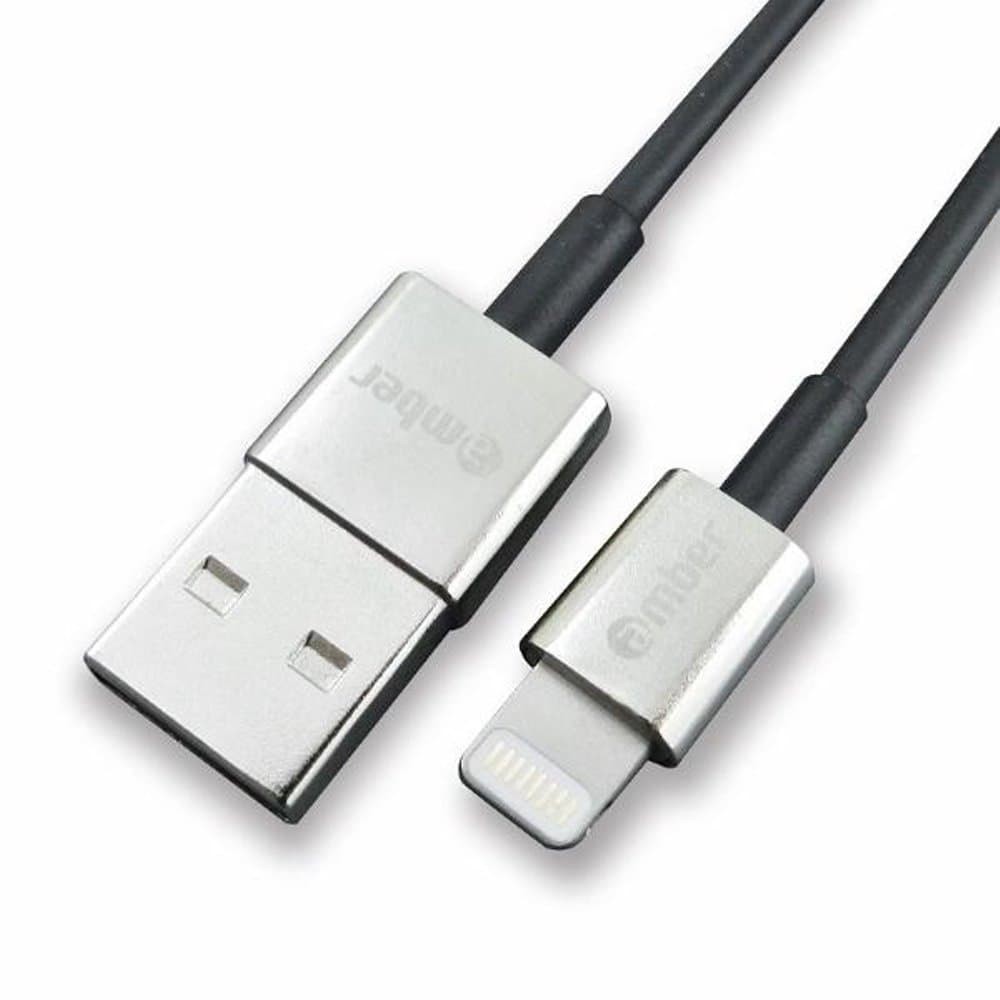 Amber MUB-L01 - LiPower Cable, USB A- Micro B, 1.2m, Silver