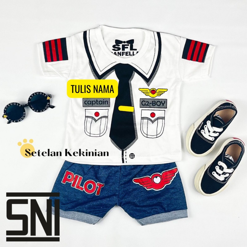 [GRATIS TULIS NAMA] Setelan Anak Laki Laki 0-12 bulan Set Baby Boy Keren Kado Newborn Lahiran