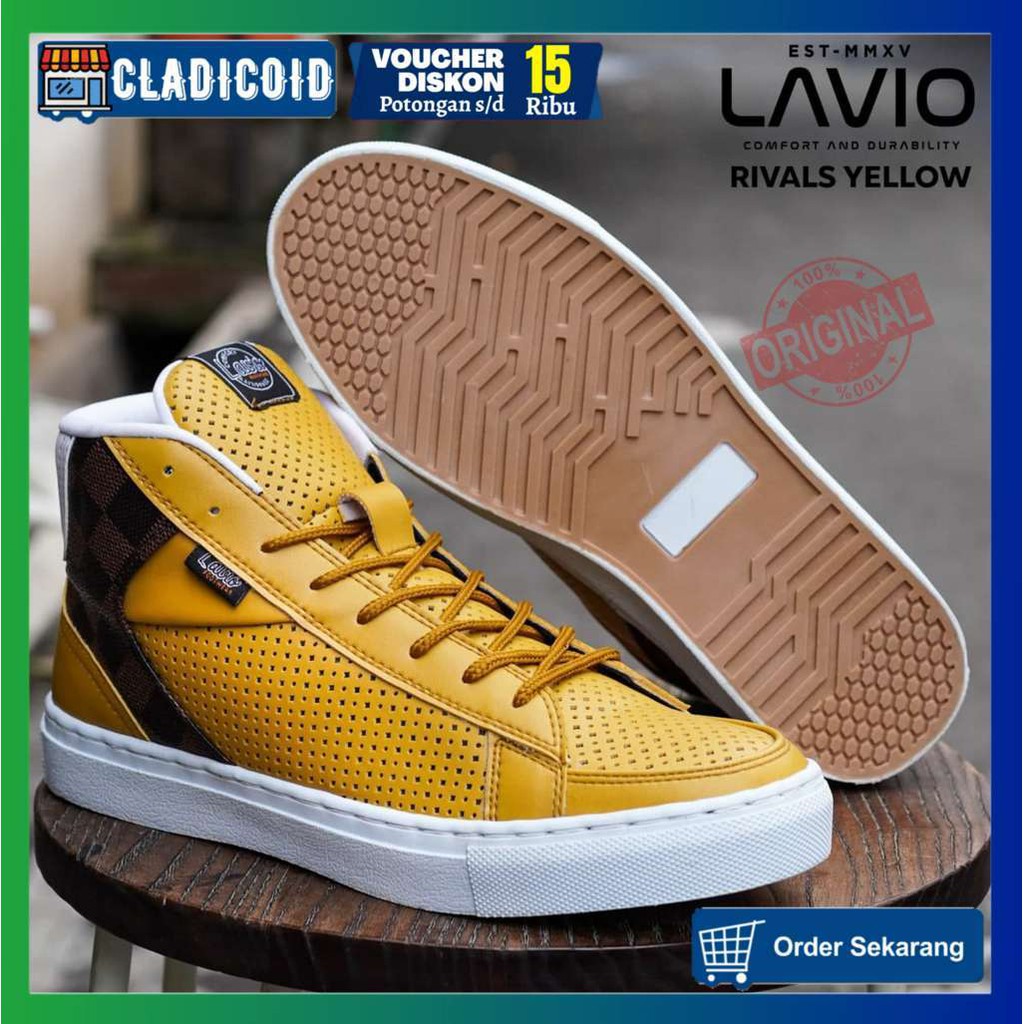 SEPATU SNEAKERS PRIA ORIGINAL OUTDOOR MODEL KEREN TRENDI SNEAKER LUAR RUANGAN KULIAH LAVIO RIVALS