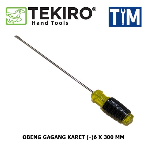 TEKIRO Obeng Gagang Karet -6 x 300 mm