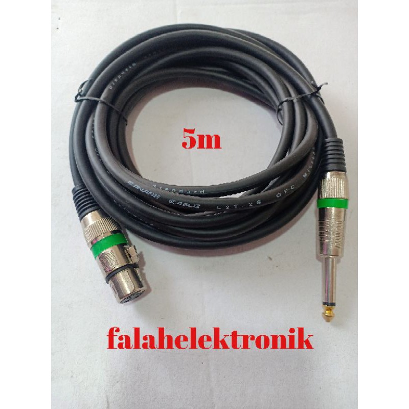 kabel mic 5 meter canare