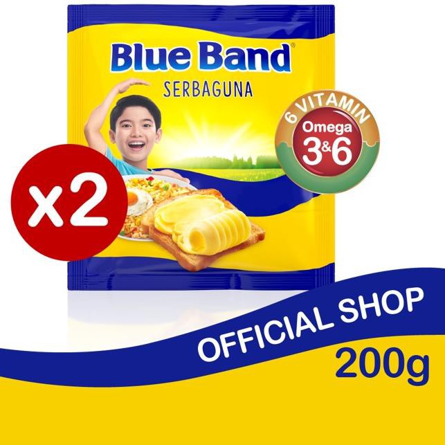 

L4R✽ Blue Band Margarin Serbaguna 200 gr - 2 Pcs Barang Baru