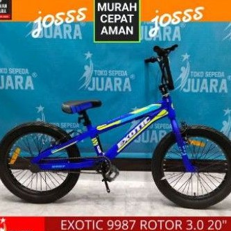 Sepeda bmx 20 et 9987 ban besar 20 x 3.0 rotor bisa putar Exotic