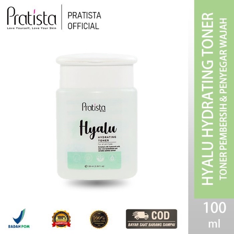 Hyalu Hydrating Toner Pratista Skincare Face Toner Pencerah Melembabkan Wajah Extra Glow BPOM PS17