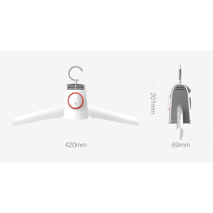 Hanger electric Pengering Baju dengan pemanas