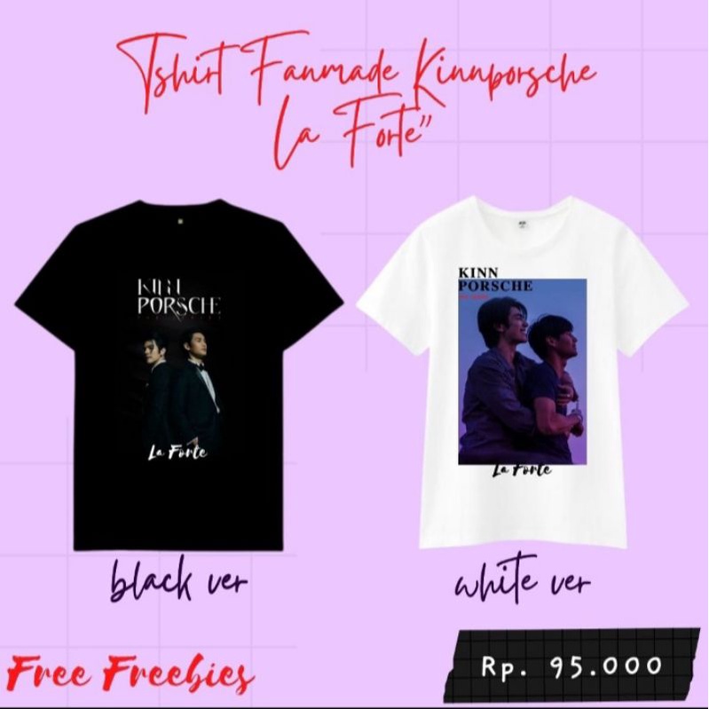 BAJU KINNPORSCHE LA FORTE THE SERIES (TSHIRT FANMADE KINNPORSCHE)