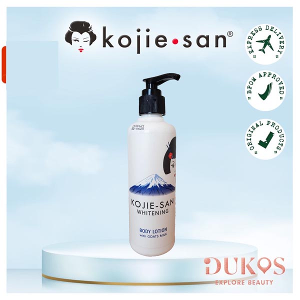 Kojie-San - Body Lotion Goats Milk 250ml | Collagen | Susu Kambing Mencerahkan dan Memutihkan_Cerianti