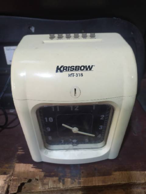 Mesin absen karyawan krisbow mt318 bonus kartu