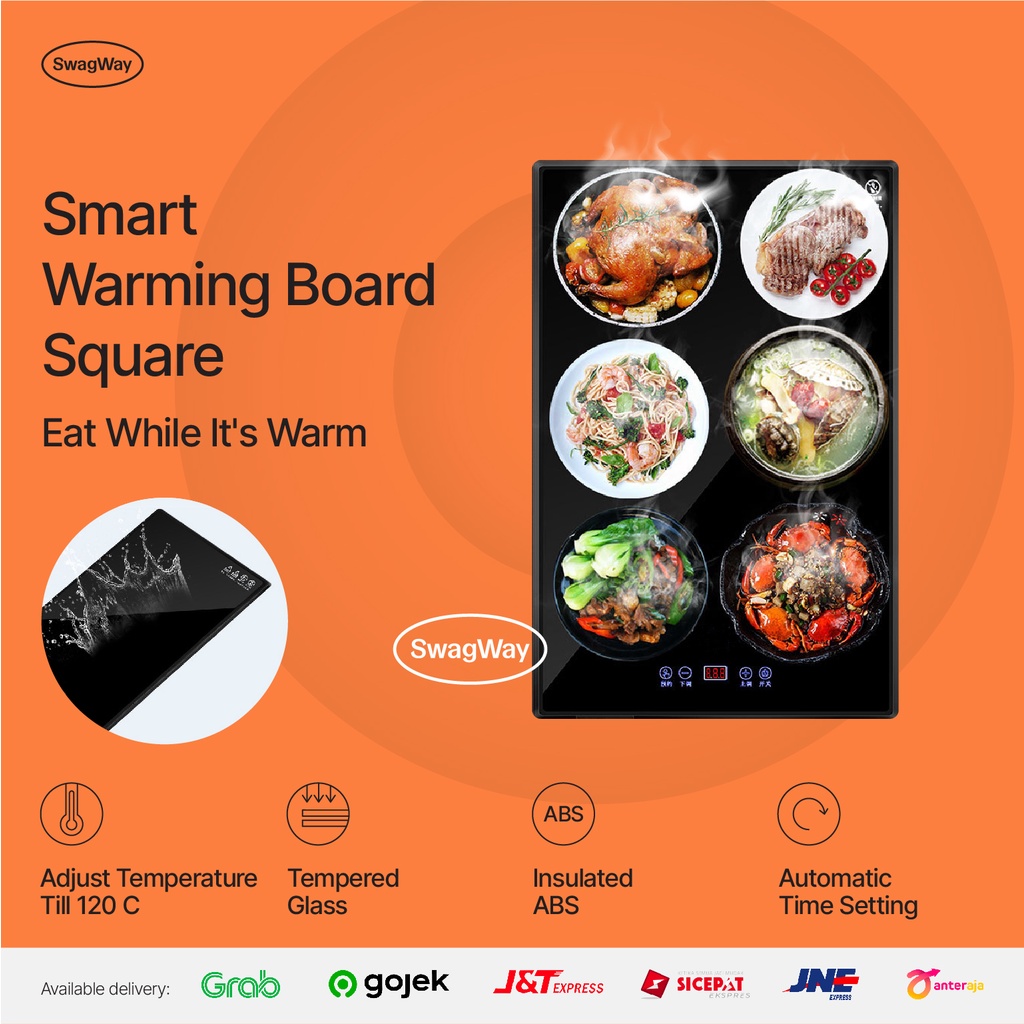 pemanas makanan portable elektrik food warmer listrik Meja Kotak warming board elektrik