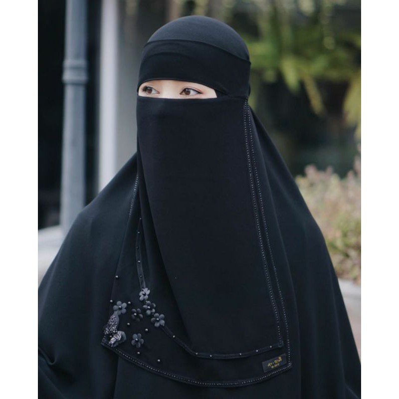 Niqab Bandana Niqab Cadar Niqab Yaman Cadar Bandana Niqob Viral Termurah Niqob KUPU PITA