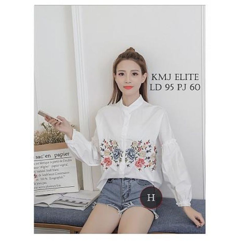 KEMEJA WANITA ELITE BORDIR HX