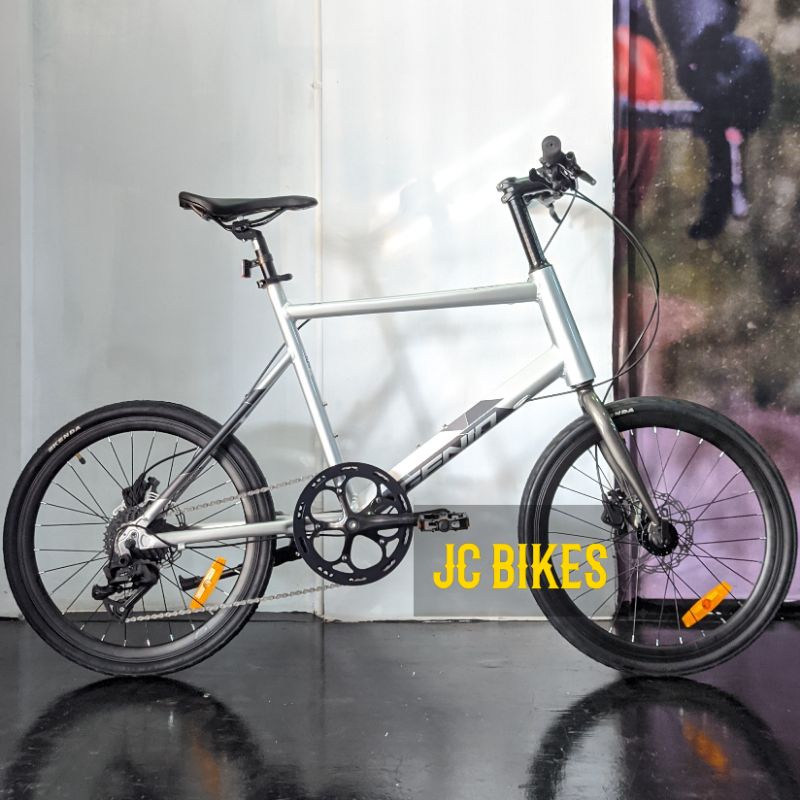 Sepeda Minivelo Genio Zippy Active Alloy 20 Inch, 10 Speed Hidrolik