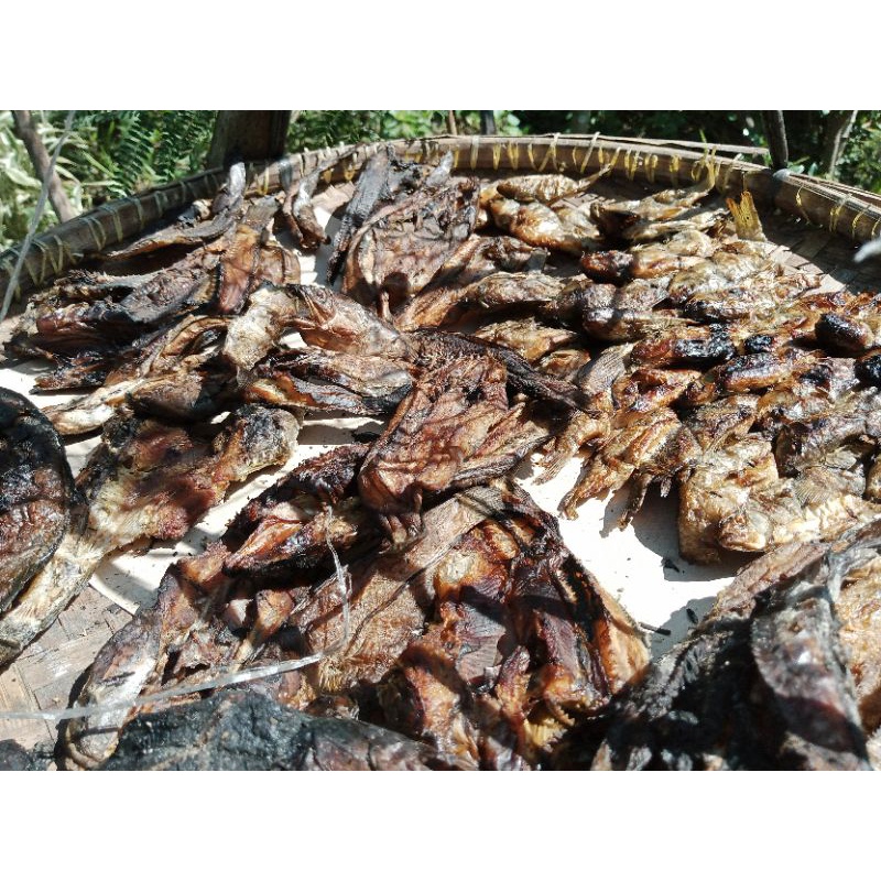 

ikan asap panggang campur