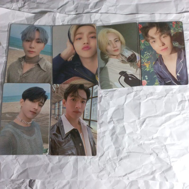 photocard seventeen attaca op1 op2 op3 seungkwan dk jeonghan scoups vernon