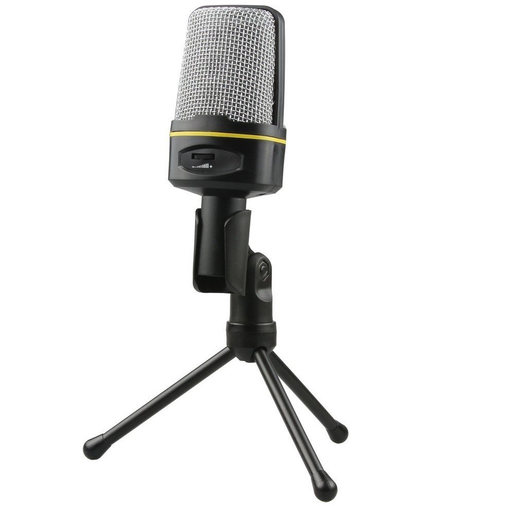 Mic Condenser SF 920 Microphone with Tripod Stand and 3,5mm Plug Universal Mikrofon