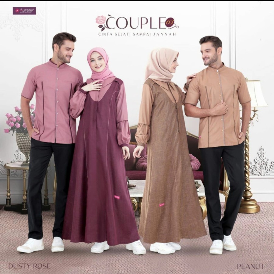 Aurany Couple 03 /Couple Aurany 03 / Gamis Aurany GSA 39 / Koko Aurany AK 03 / Couple Terbaru