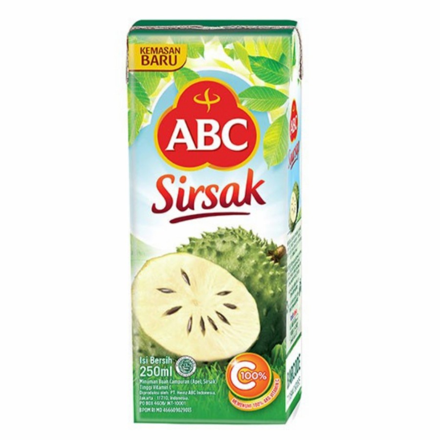 

JUS SIRSAK ABC 250ML SOURSOP JUICE MINUMAN BUAH