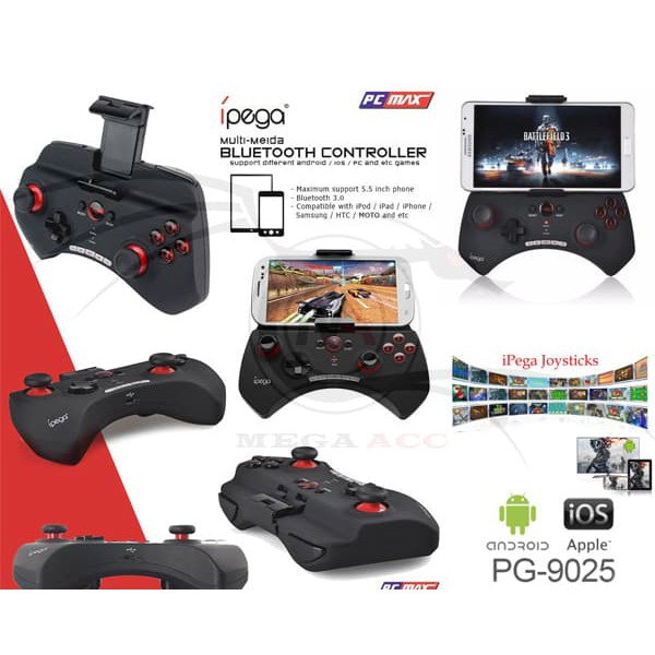 IPEGA Bluetooth Gamepad Game Controller Joystick Android IOS PG-9025