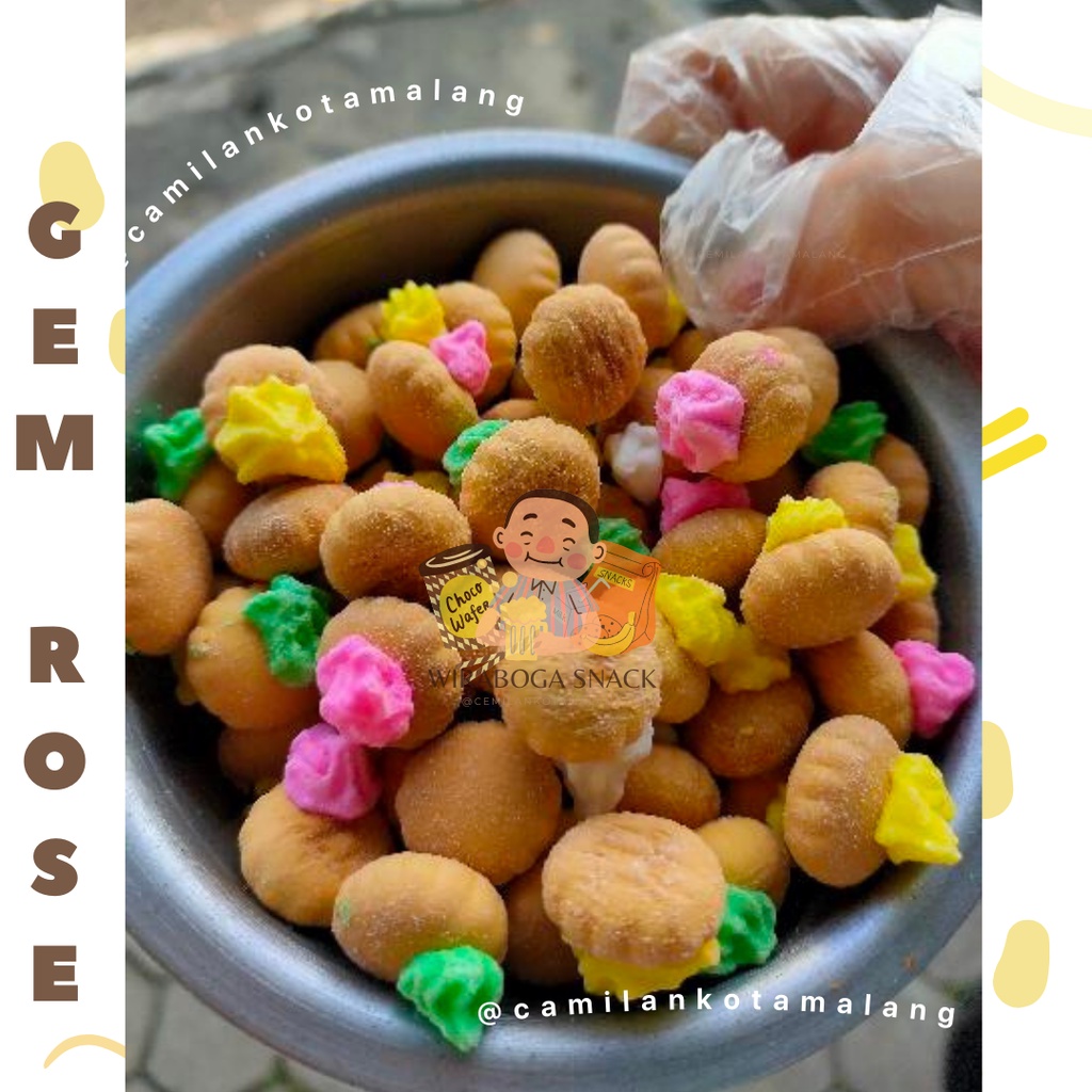 

KUE KERING GEM ROSE/ KUE KERING CAMILAN CEMILAN JADUL ENAK/ CIPUT KANCING-camilan-cemilan-jajanan