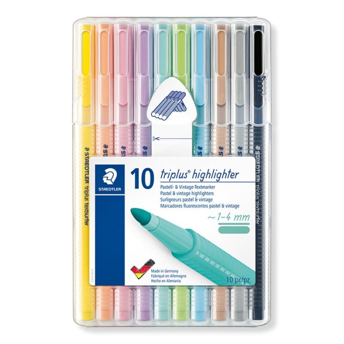 

Staedtler Triplus Highlighter Pastel - 10pcs promo