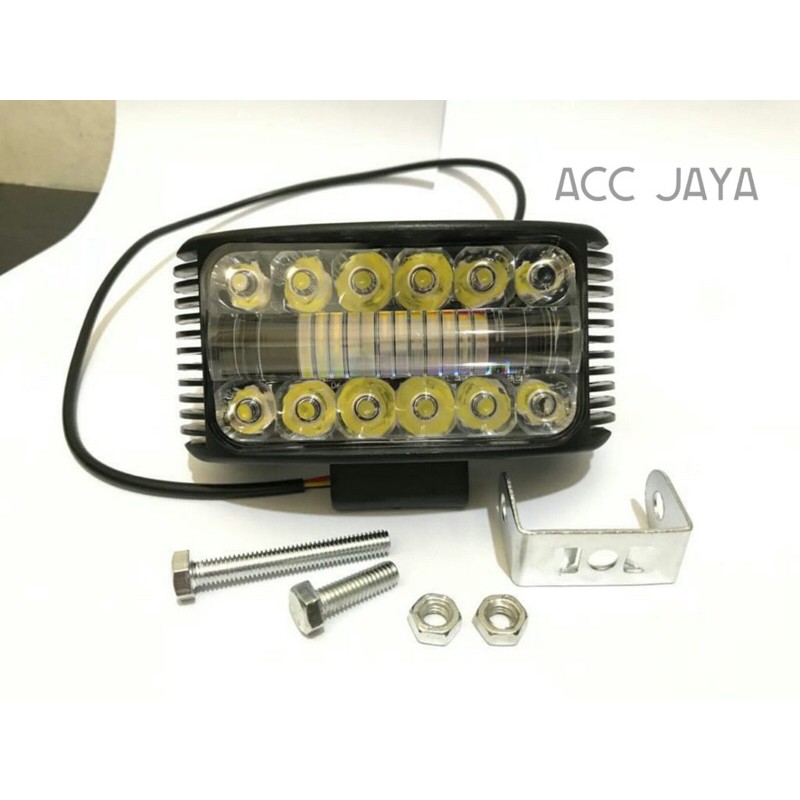 Lampu Tembak Sorot 12LED 12Lensa Fokus For Motor Universal