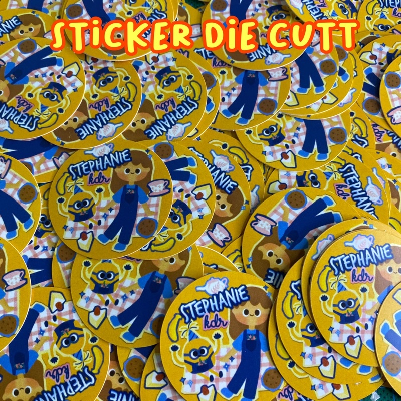 

stiker sticker bentuk cutting diecut pola / bebas bentuk request fancy