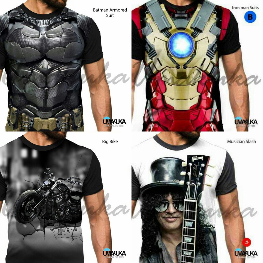  kaos  tshirt 3d  umakuka original Shopee  Indonesia