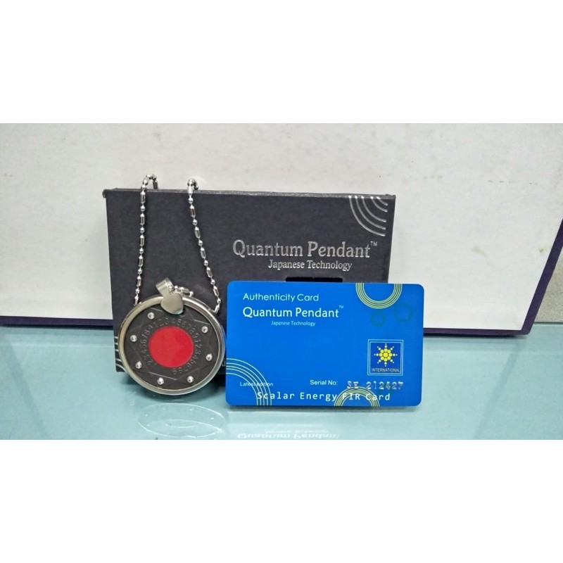 SUPPLIER RED quantum Pendant BioGlass Energy scalar aura science MERAH japanese edition kesehatan