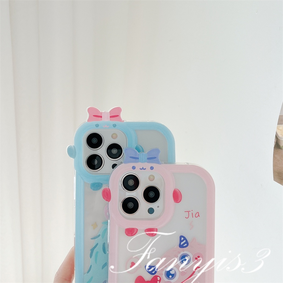 Realme C53 C35 C31 C30 C25Y C21Y C25 C15 C12 C11 C21 C20 C17 C3 Realme 9i 7i 6i 5i 5s 5 Narzo 50A 50i Prime Monster Cute Lens Phone Case