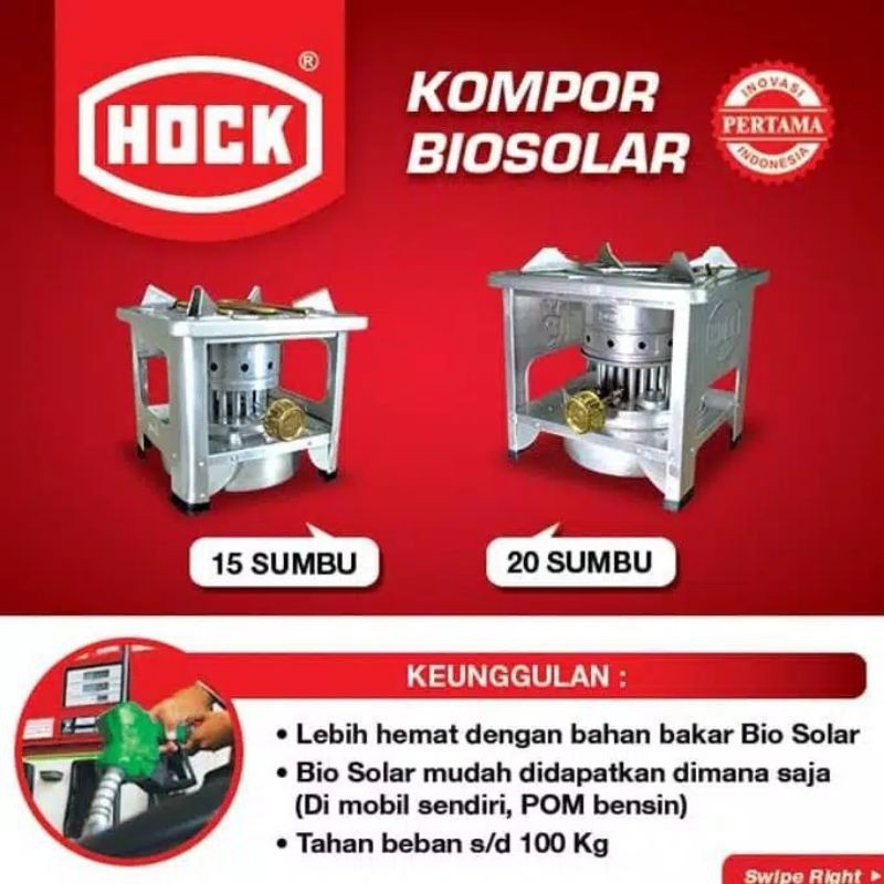 Hock Kompor Biosolar 15 Sumbu