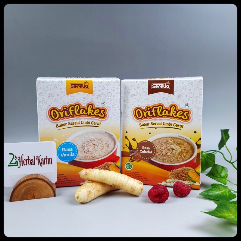

HB ORIFLAKES DAILY 1BOX 5SACHET SEREAL UMBI GARUT SOLUSI MAAG ASAM LAMBUNG DIABETES DIET