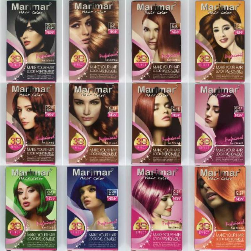 Marimar Hair Color | Hair Colour | Semir Rambut | Perwarna Rambut 30 x 30ml