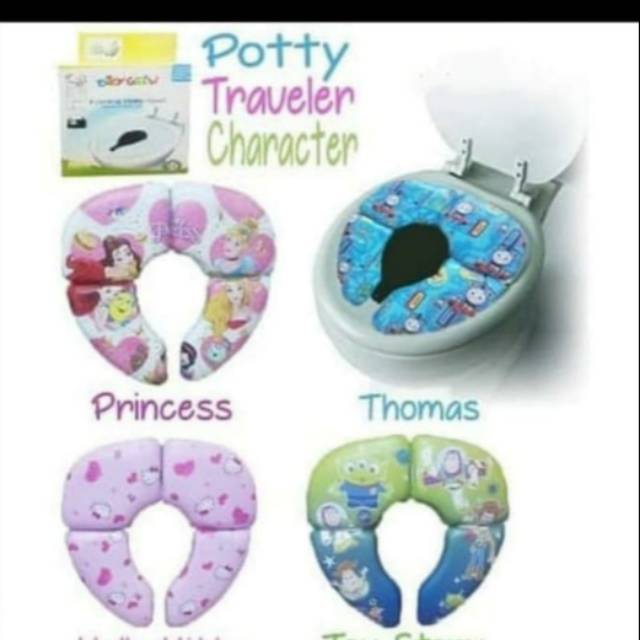 potty traveller portable/ potty seat lipat/ dudukan toilet anak ok  good quality