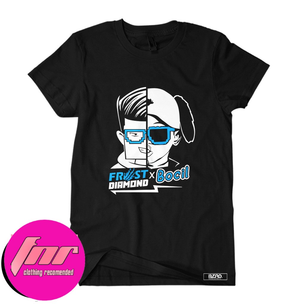 COD Kaos Frost Diamond X Bocil Frosteam Baju Distro Unisex Pria Wanita Dewasa Remaja