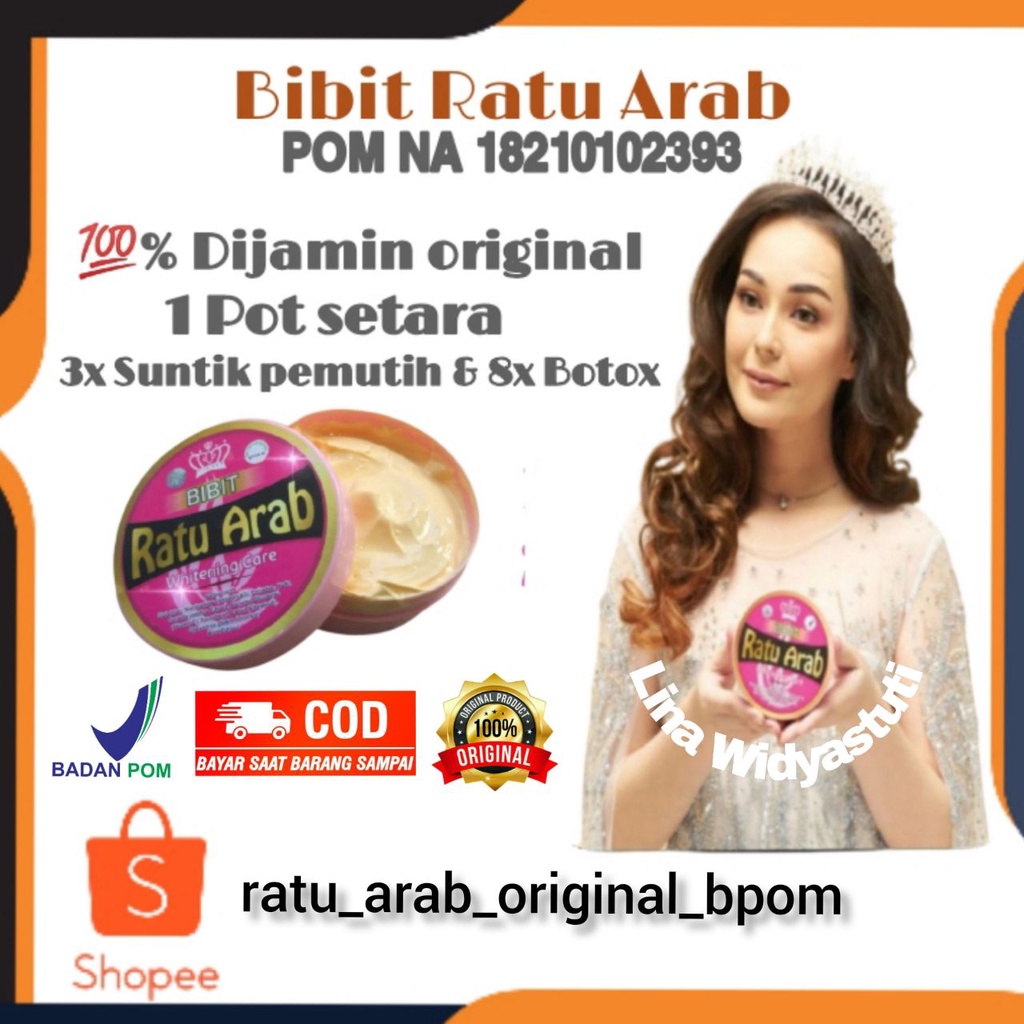 bibit ratu arab whitening original bpom hand body lotion pemutih badan ampuh menghilangkan bekas luk