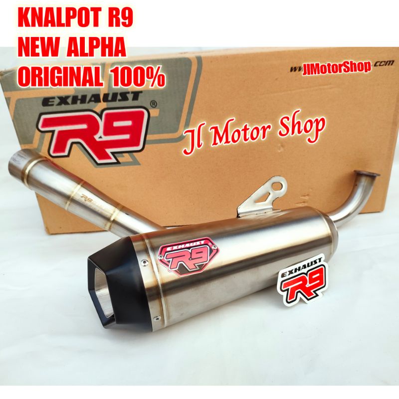 Muffler - Knalpot R9 New Alpha Vario 125 150 2018 Up Sampai Sekarang Original