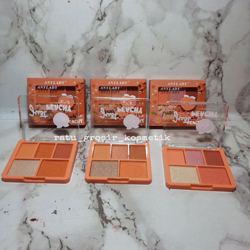 EYESHADOW + BLUSHER PALLET ANYLADY JUST PEACH No. 834