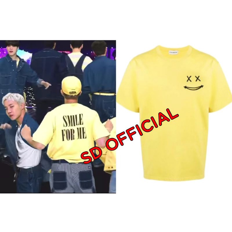 Kaos BTS RM Smile For Me Sablon Depan Belakang