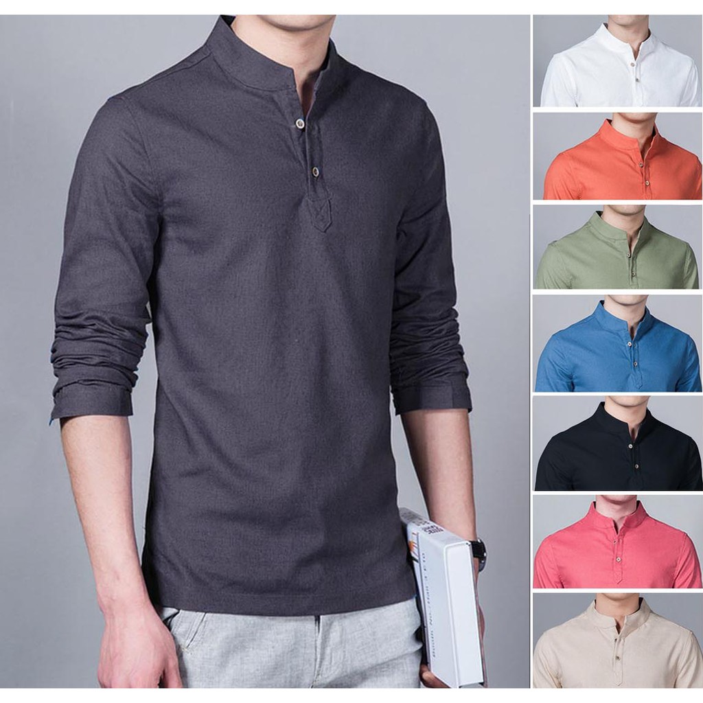 Baju Koko Shaquille Lengan Panjang Tersedia 8 Warna Pilihan