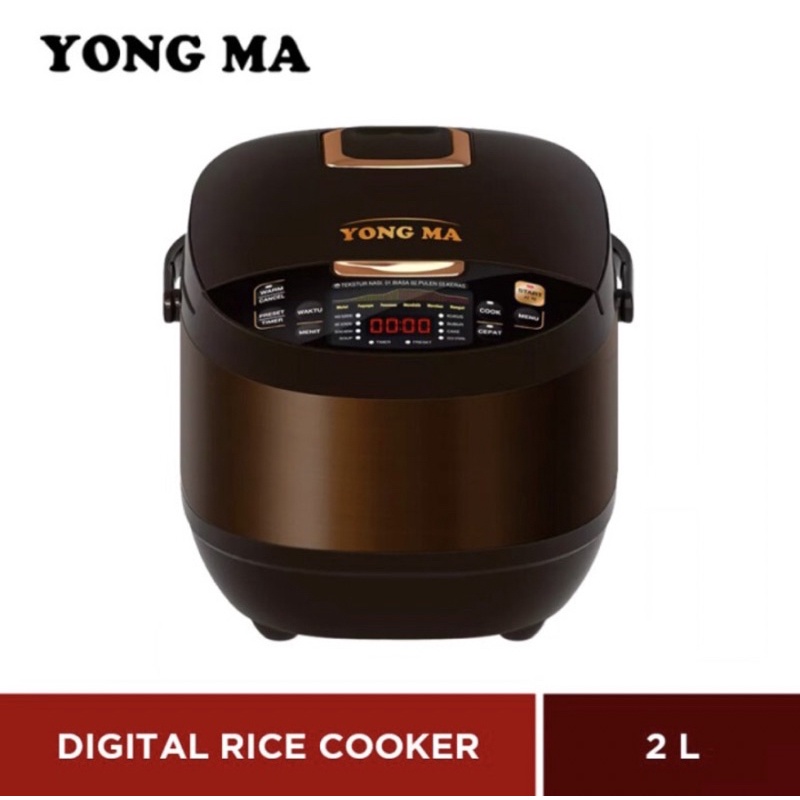 NEW Yong Ma SMC 7047N Magic Com Digital 2 Liter 11 Fungsi Golden Gold