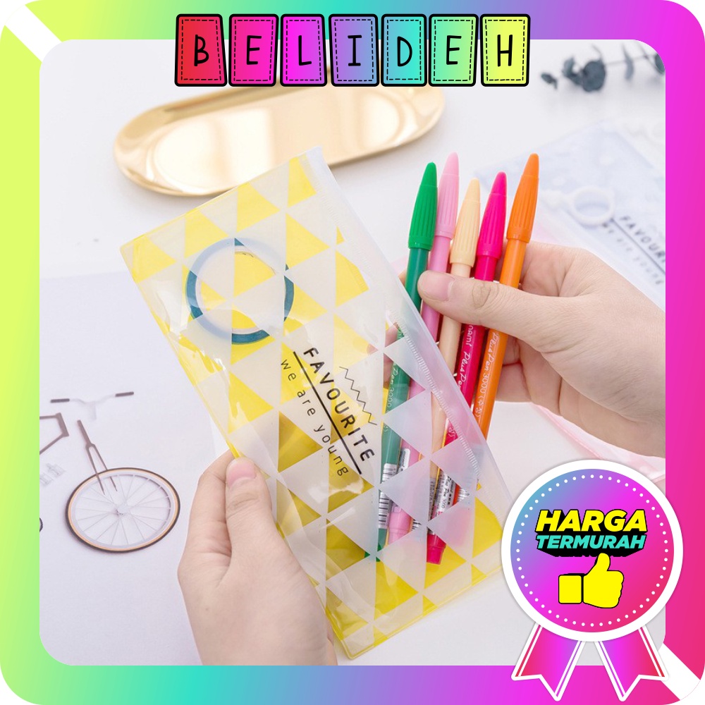 

☛BELIDEH☚ Tempat Pensil Pulpen Transparan Ziplock Karakter Serbaguna Pouch Zip Lock Penyimpanan Kosmetik Pouch Zipper Pencil Case Tempat Penyimpanan Alat Tulis Murah Import R444 R799