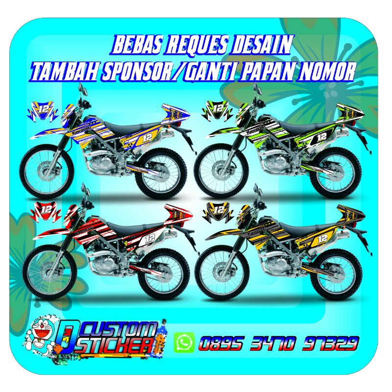 DECAL KLX DTRACKER/DECAL KLX OLD/DECAL KLX GORDON/DECAL KLX BF