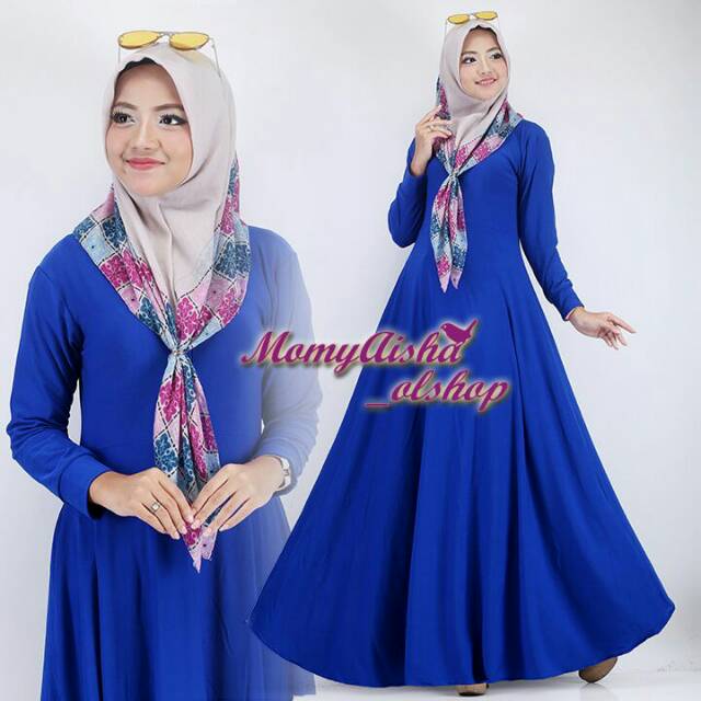 Gamis polos jersey all size  Shopee Indonesia