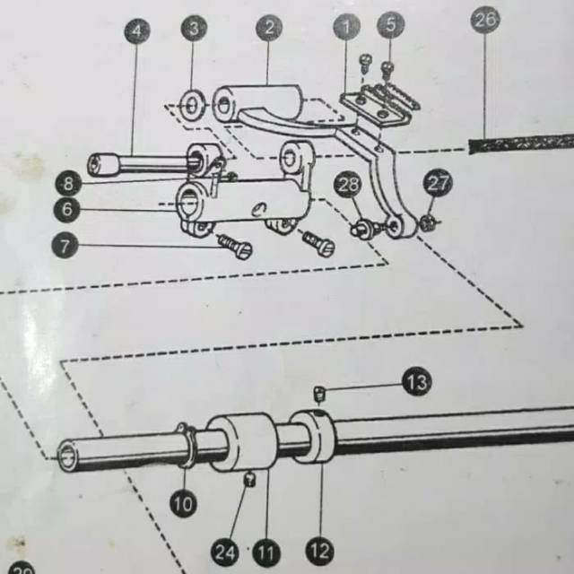 Feed Rocker Mesin Jahit Typical 22T6-001A1a