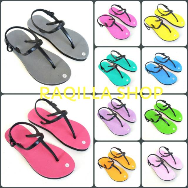 Sandal Strappy Boloni Pataya MIX WARNA / flipper MIX WARNA / Jepit strappy mix warna