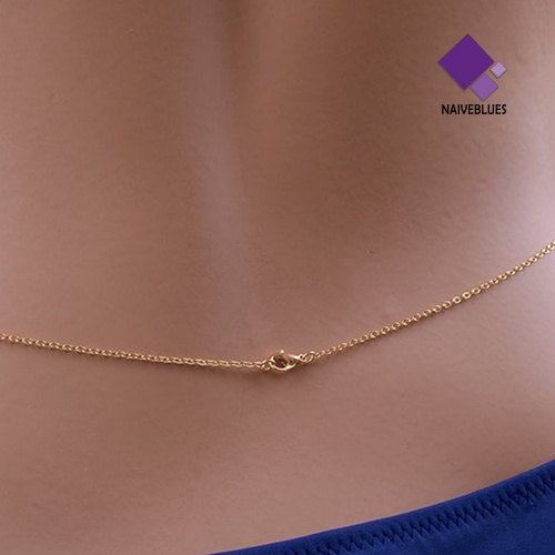 Kalung Rantai Harness Bikini Perut Pinggang Desain Bintang Crossover Untuk Wanita