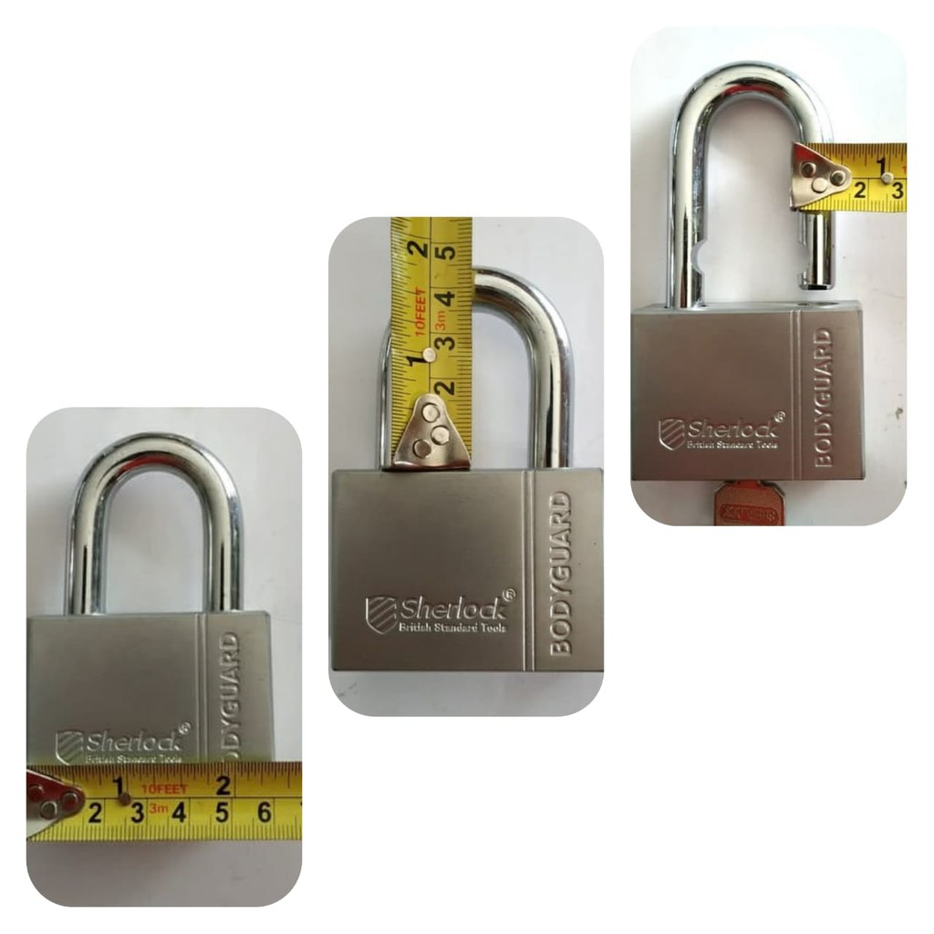 Gembok Original Sherlock British Bodyguard Lock Short 60mm