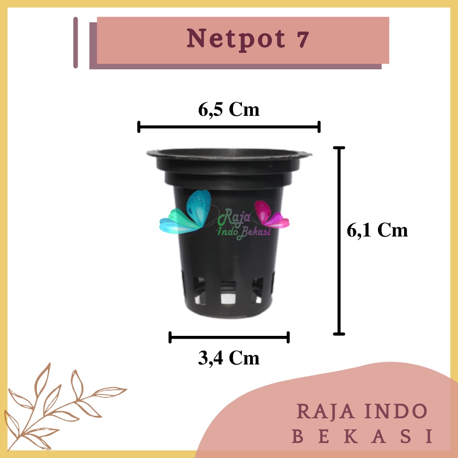 Netpot 6 cm Hitam Multi Diameter 6,5cm Hitam / Netpot Hidroponik / Netpot Gelas Netpot Besar 6,5cm