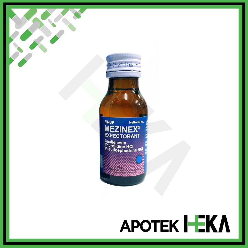 Mezinex Expectorant Sirup 60 ml - Obat Batuk Pilek (SEMARANG)