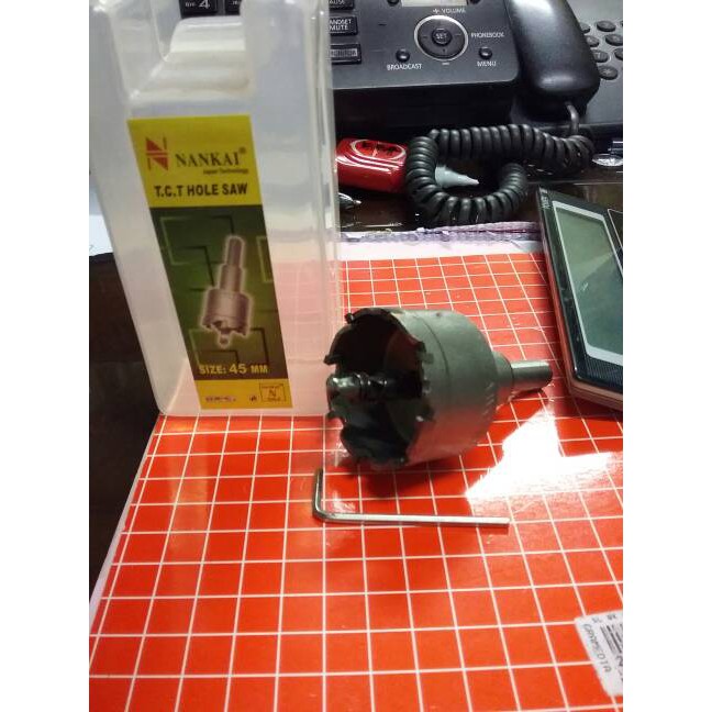 NEW Holesaw Besi / Hole Saw Besi Stainless TCT Nankai 45 mm Berkualitas